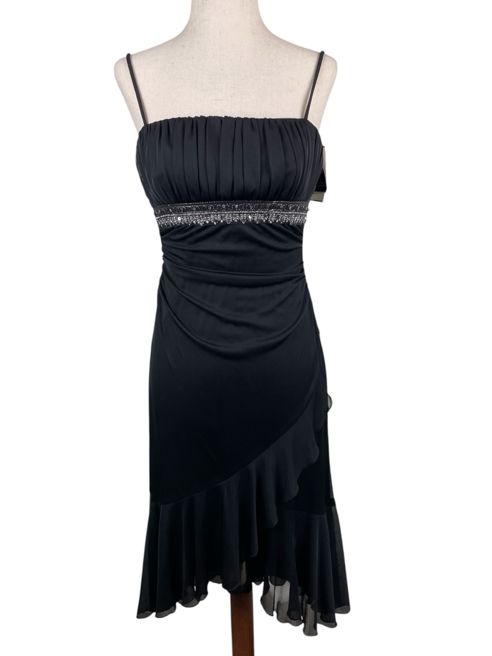 Vintage Y2K City Triangles Slip Midi Dress Medium Sequin Fairy Whimsigoth NWT